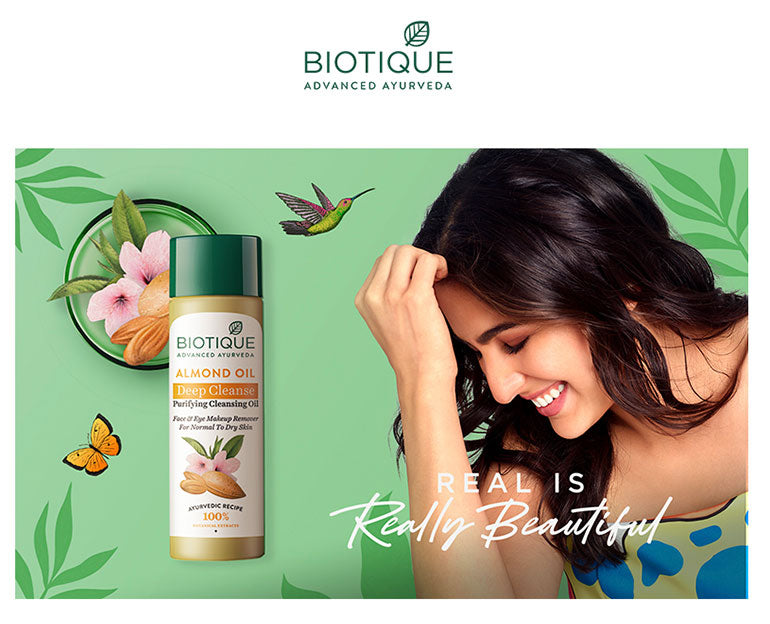 Biotique Almond Oil Deep Cleanse Purifying Cleansing Oil, 120ml - Image 2 - Buy from Indicrest