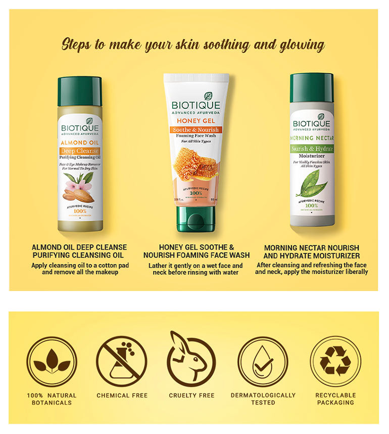 Biotique Almond Oil Deep Cleanse Purifying Cleansing Oil, 120ml - Image 6 - Buy from Indicrest