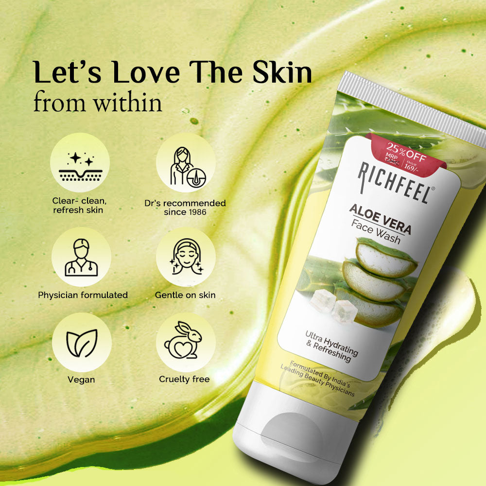 Richfeell Aloevera Face Wash 100g - Image 4 - Buy from Indicrest