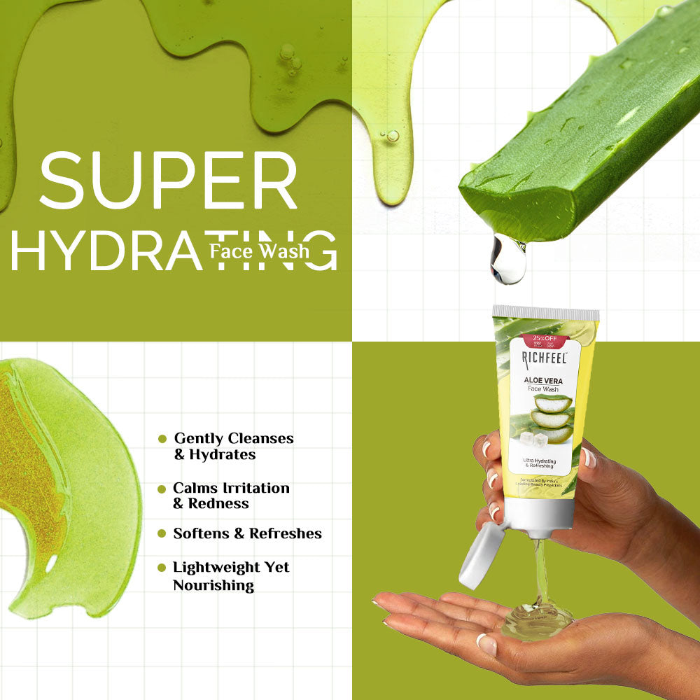 Richfeell Aloevera Face Wash 100g - Image 5 - Buy from Indicrest