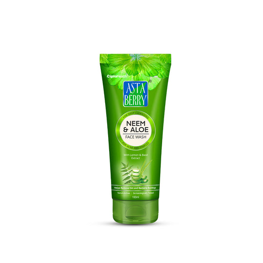 Astaberry Neem & Aloe Face Wash | Antibacterial Properties - Buy from Indicrest