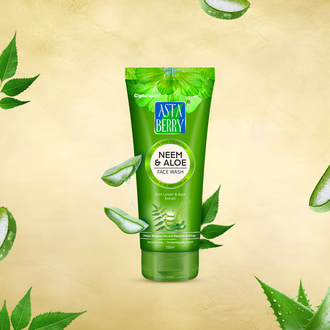 Astaberry Neem & Aloe Face Wash | Antibacterial Properties - Image 2 - Buy from Indicrest
