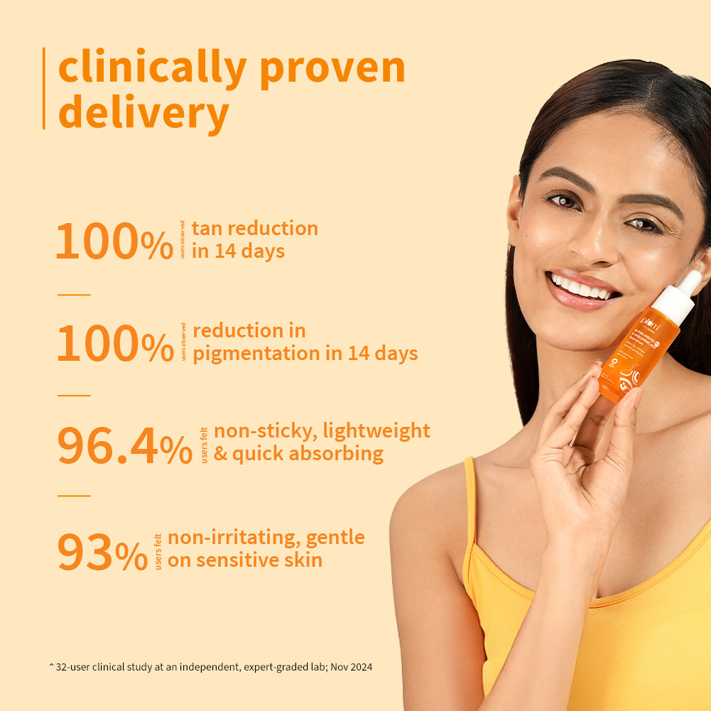 Plum 2% Alpha Arbutin & Hyaluronic Acid Tan Fading Face Serum | Reduces Tan In 14 Days |Suitable For Sensitive Skin | Dermat-Tested, 30ml