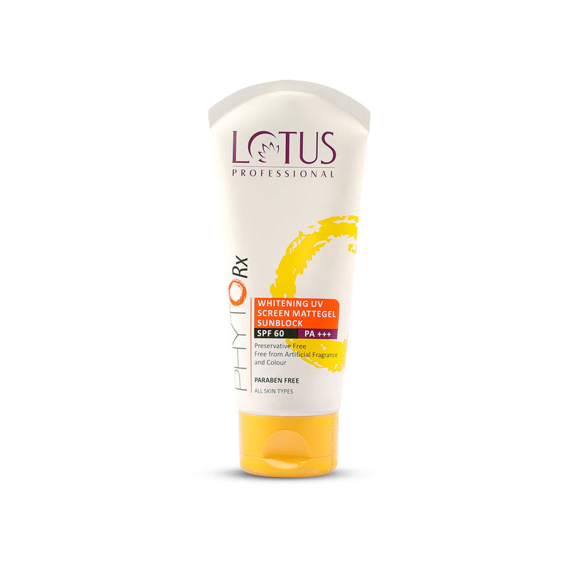 lotus-professional-phytorx-whitening-uv-screen-mattegel-sun-block-spf-60-75g - Buy from Indicrest
