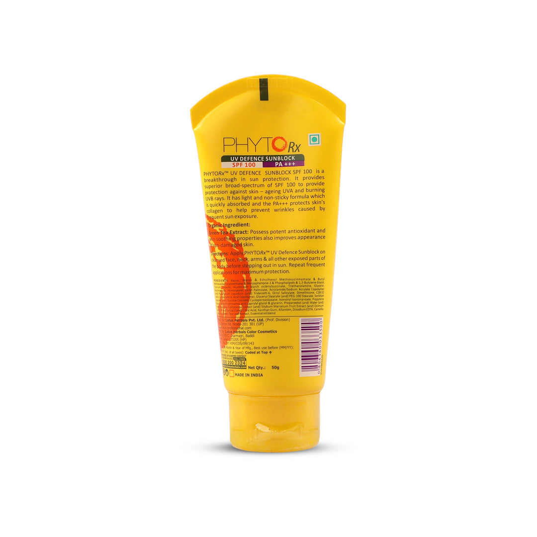 lotus-professional-phytorx-uv-defence-sunblock-spf-100-50g - Image 3 - Buy from Indicrest