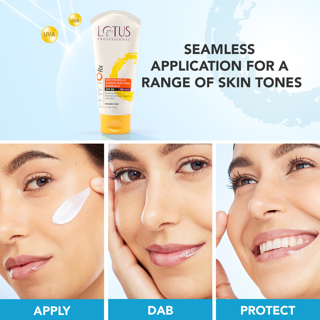 lotus-professional-phytorx-whitening-uv-screen-mattegel-sun-block-spf-60-75g - Image 8 - Buy from Indicrest