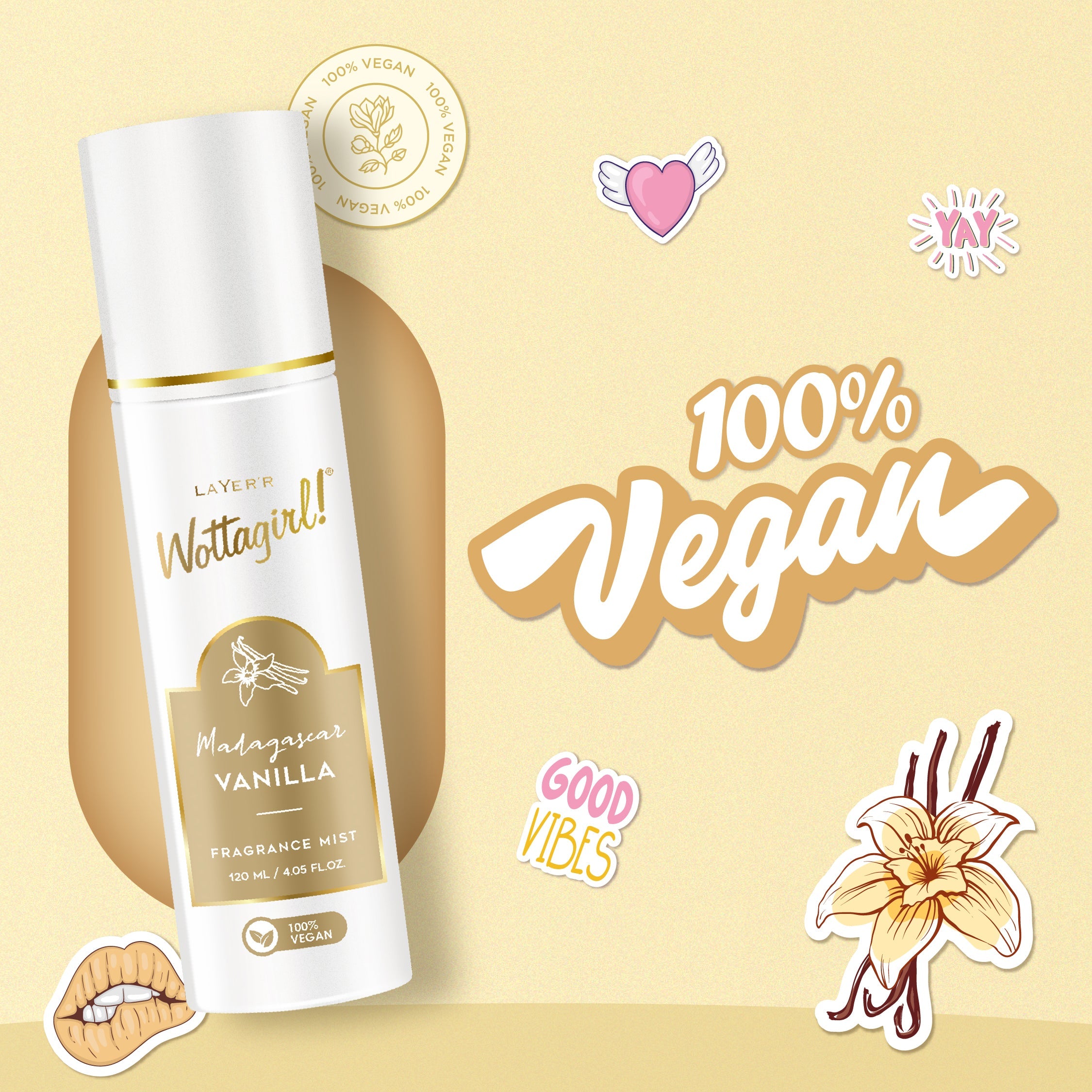 Wottagirl MADAGASCAR VANILLA, 120ml - Image 2 - Buy from Indicrest