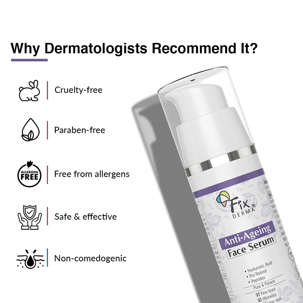 Fixderma Anti Ageing Face Serum | Boosts Collagen & Prevents Early Signs of Ageing, 30g - Image 5 - Buy from Indicrest