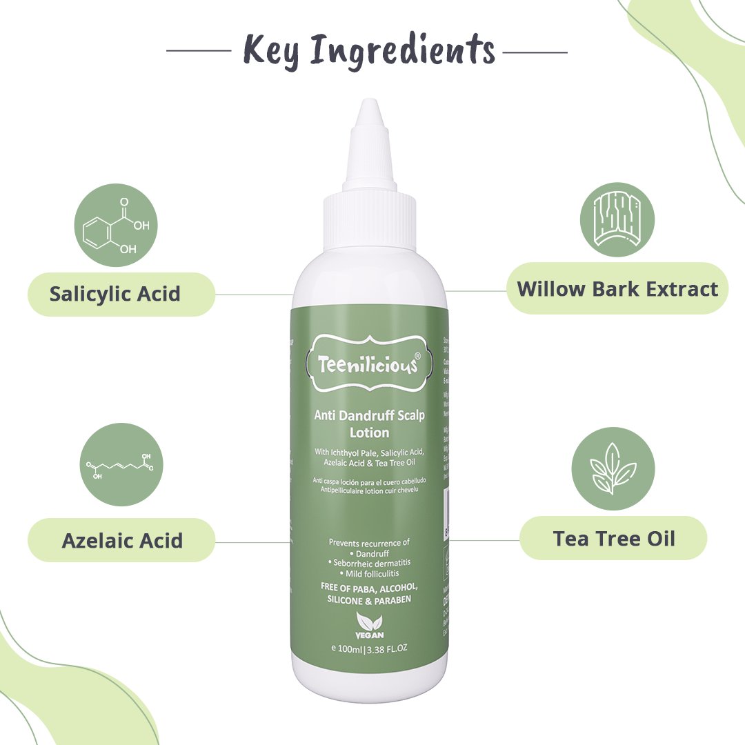Fixderma Teenilicious Anti-dandruff Lotion | For Folliculitis With Salicylic Acid, Azelaic Acid & Tea Tree Oil, 100ml - Image 4 - Buy from Indicrest