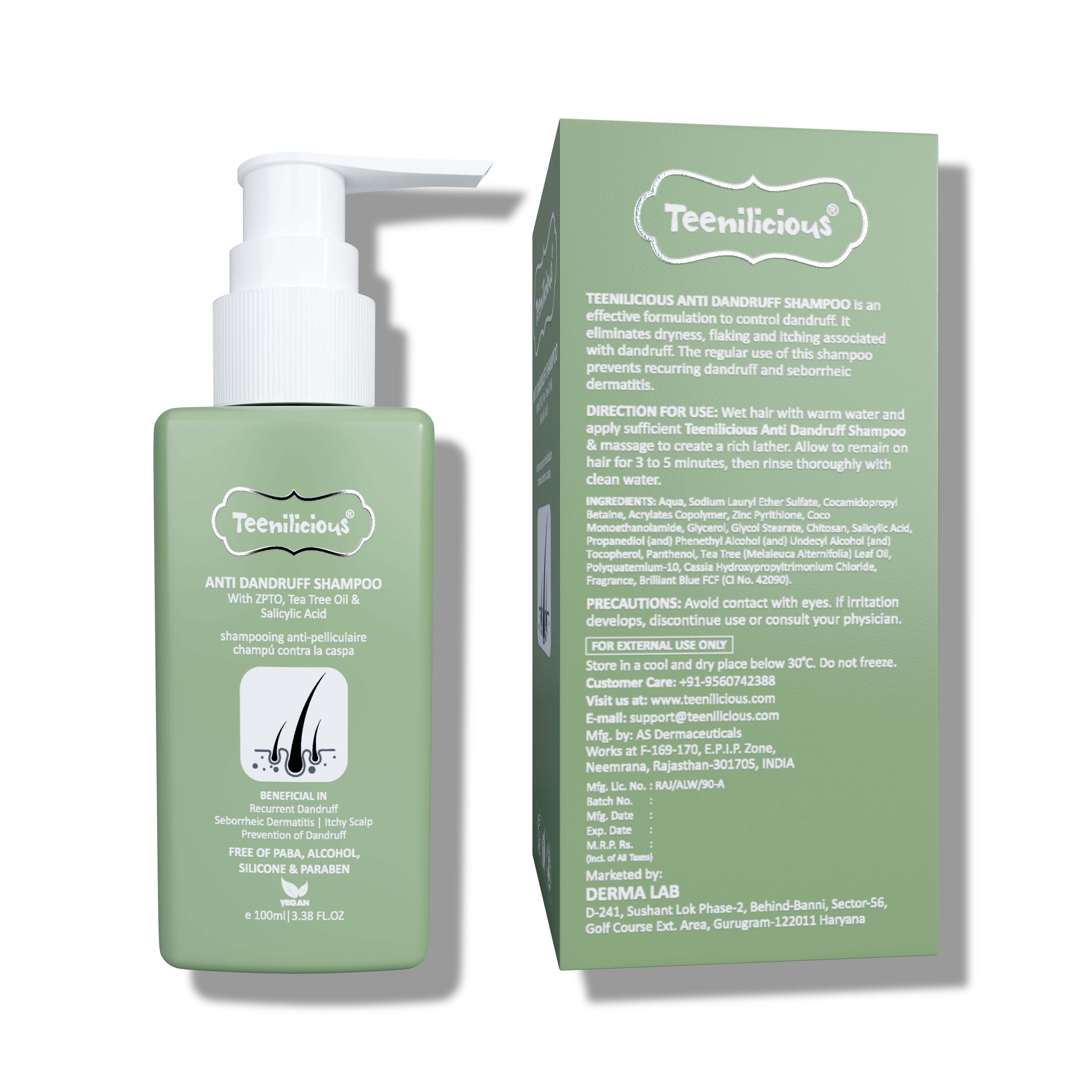 Fixderma Teenilicious Anti Dandruff Shampoo | Shampoo For Dandruff, Flakiness And Hairfall, 100ml - Image 5 - Buy from Indicrest