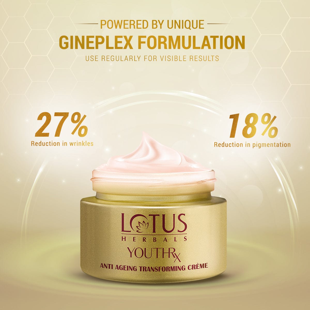Lotus Herbals YouthRx Anti Ageing Transforming Cream SPF 25 | PA+++, 50g