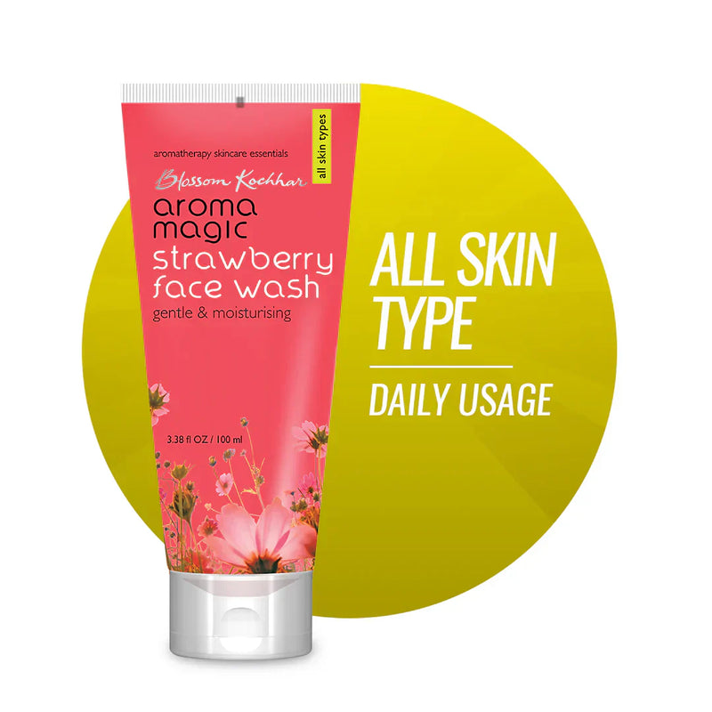 Aroma Magic Strawberry Face Wash, 100ml - Indicrest Buy at Indicrest