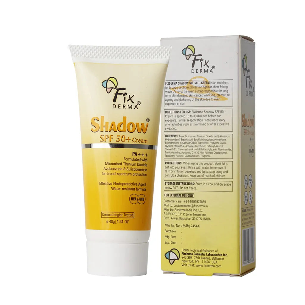 Fixderma Shadow Sunscreen SPF 50 + Cream 40g Pack of 2 | Long-Lasting SPF 50+ Protection for Dry Skin - Image 8 - Buy from Indicrest