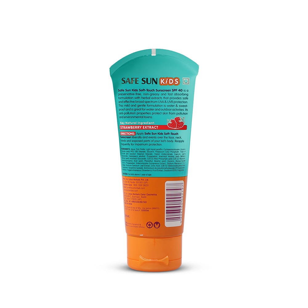 Lotus Herbals Safe Sun Kids Soft-Touch Sunscreen SPF 40, 80g