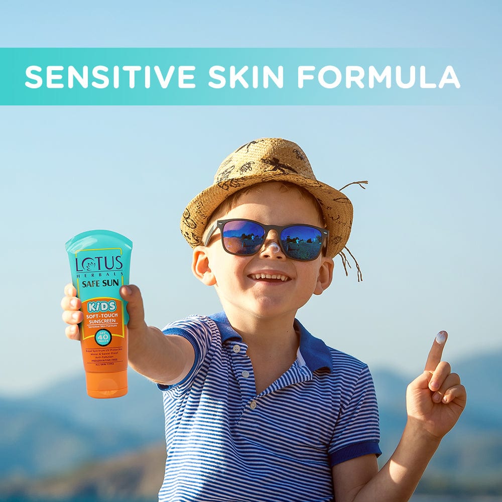 Lotus Herbals Safe Sun Kids Soft-Touch Sunscreen SPF 40, 80g