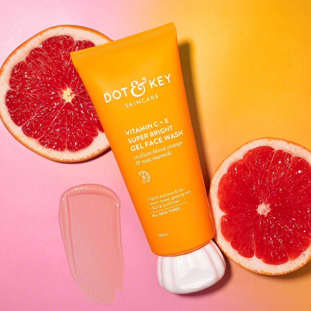 Dot & Key Vitamin C + E Gel Face Wash for Glowing Skin, 100ml