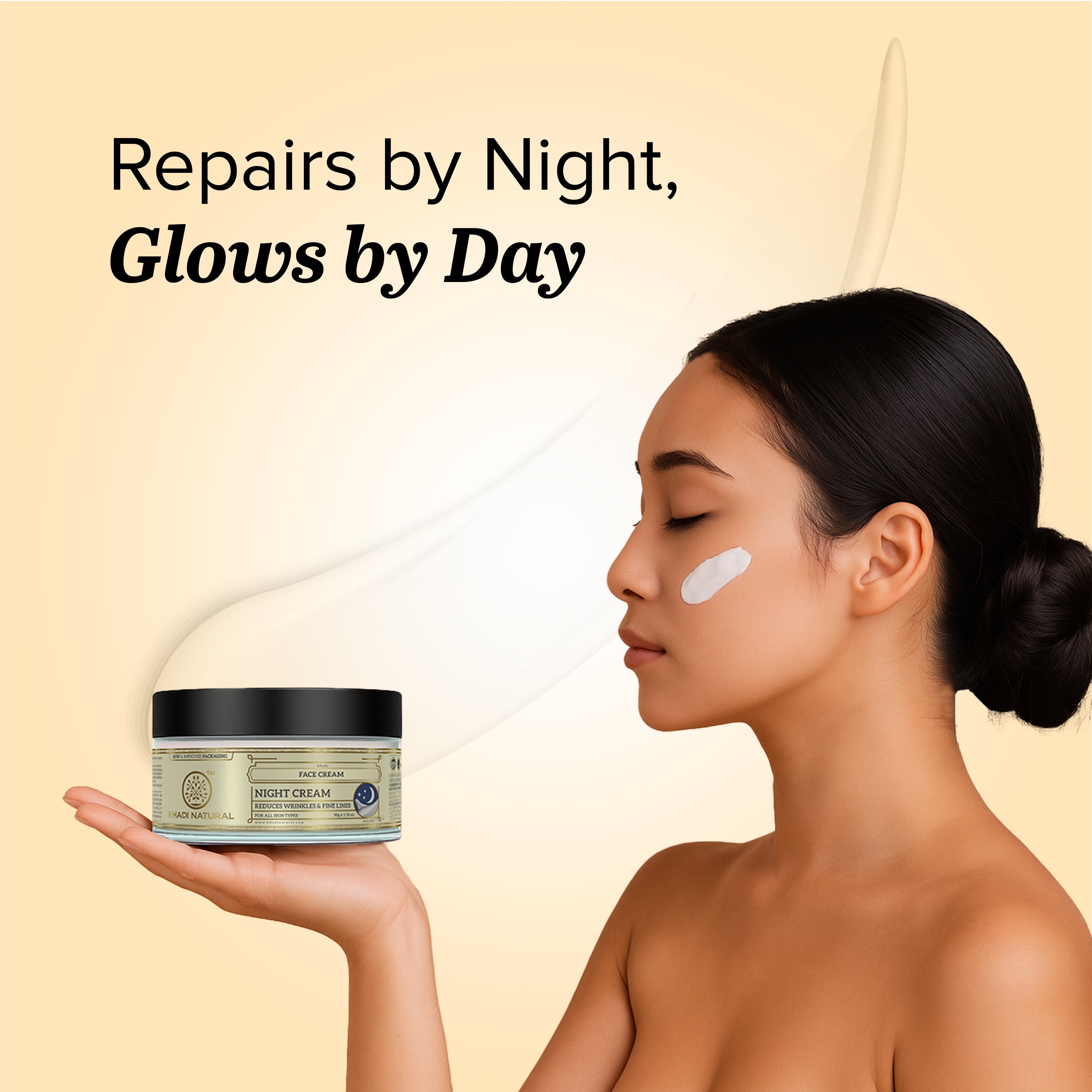 Khadi Natural Herbal Night Cream - 50gm - Image 6 - Buy from Indicrest
