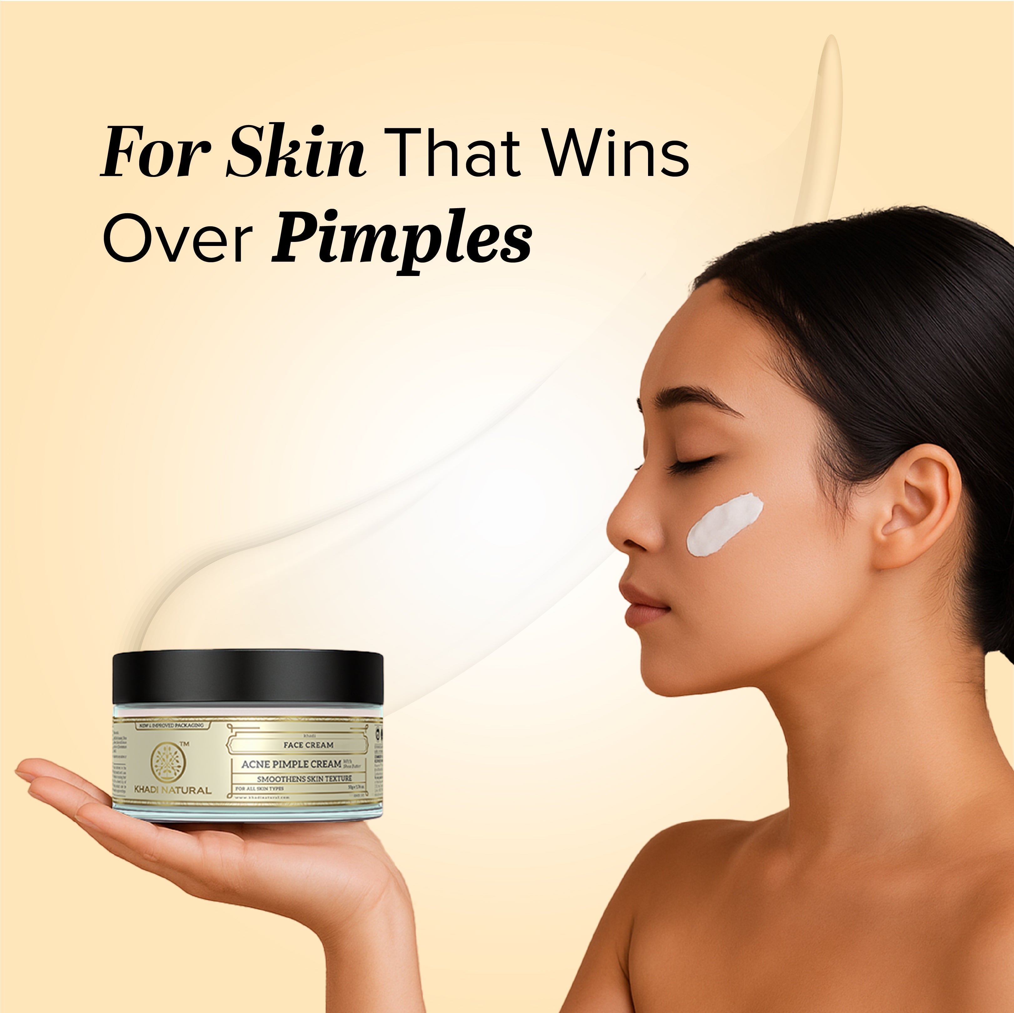 Khadi Natural Herbal Acne Pimple Cream - 50gm - Image 7 - Buy from Indicrest