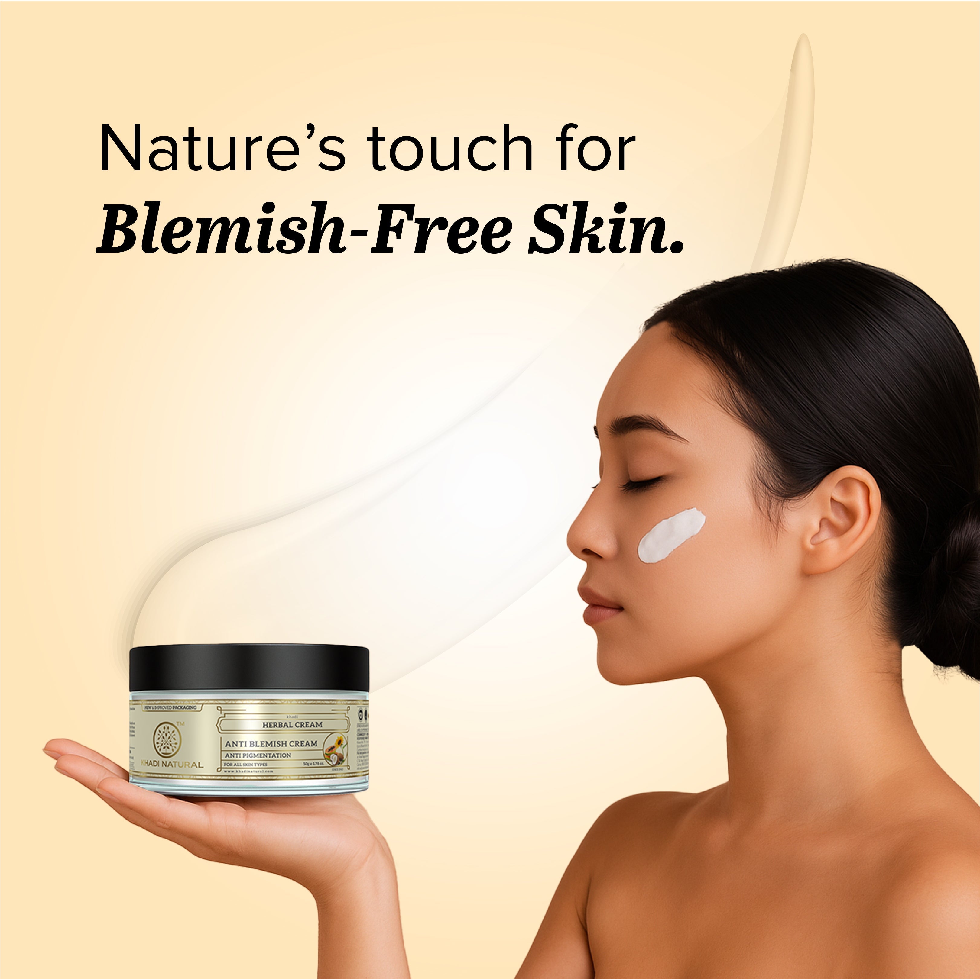 Khadi Natural Herbal Anti Blemish Cream - 50gm - Image 6 - Buy from Indicrest