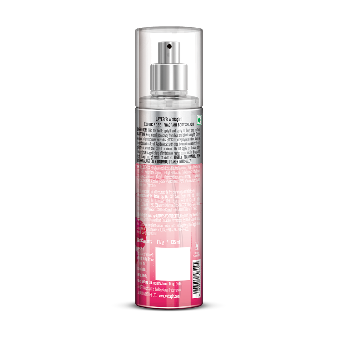 Wottagirl EXOTIC ROSE, 135ml - Image 2 - Buy from Indicrest