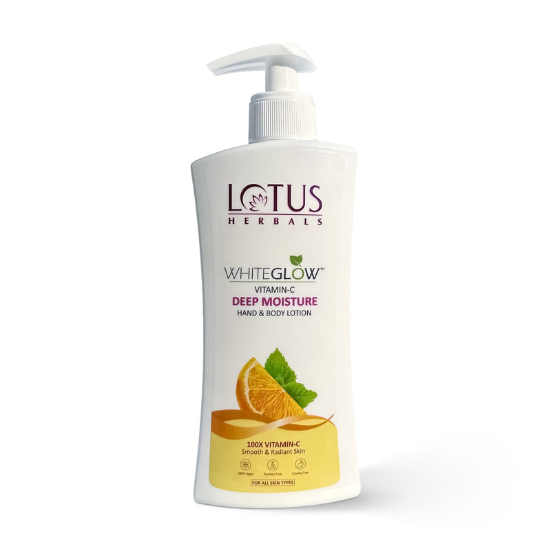 Lotus Herbals WhiteGlow Vitamin C Deep Moisture Hand & Body Lotion, 270ml