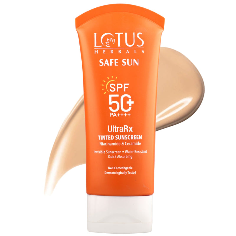 Lotus Herbals Safe Sun UltraRx Tinted Sunscreen SPF 50+, S1 - 50g