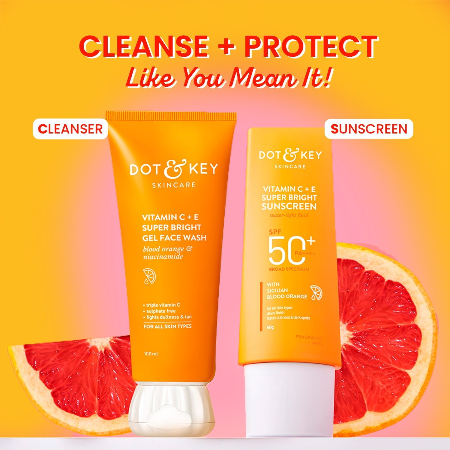 Dot & Key Good to Glow Vitamin C Combo, (100ml+50g)