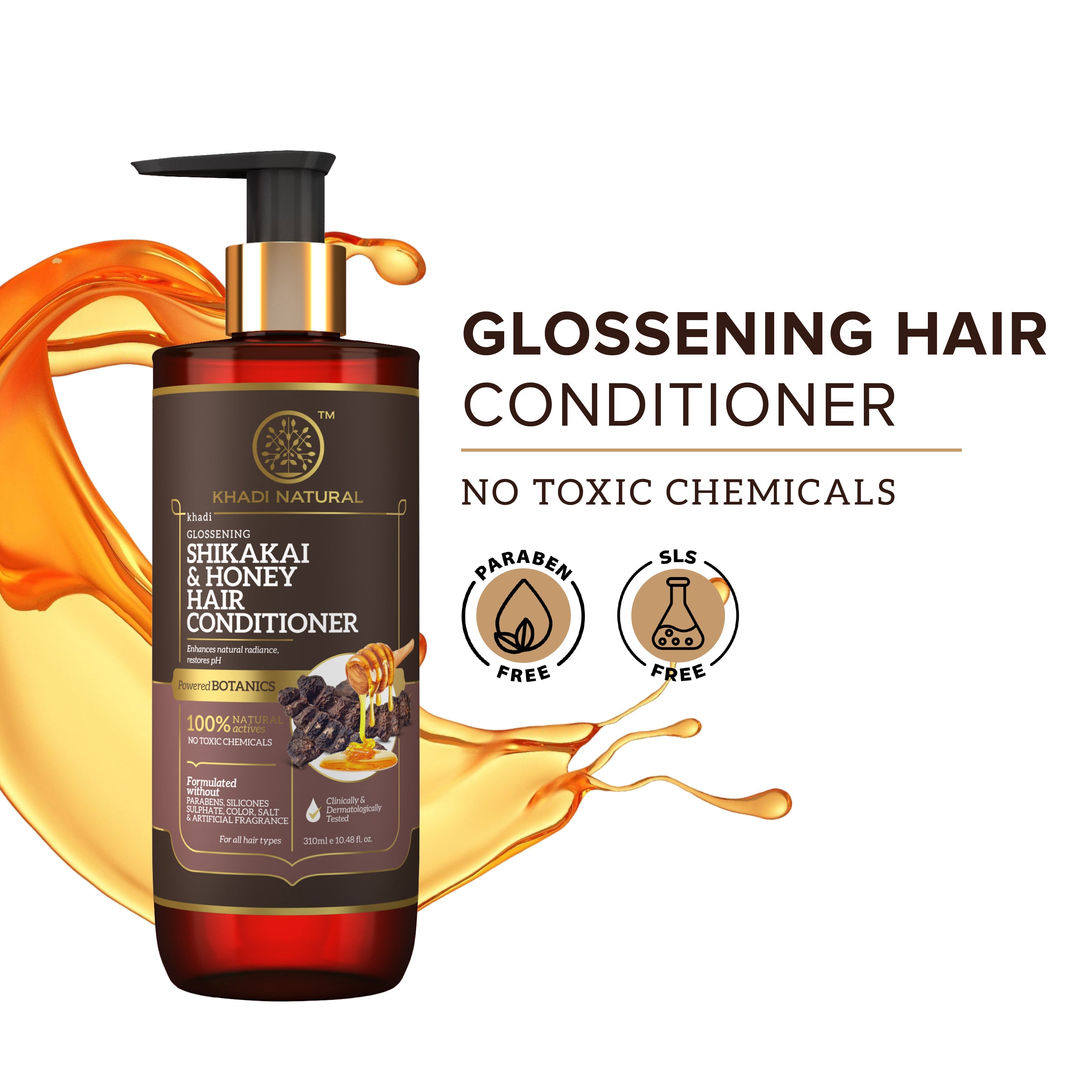 Khadi Natural Shikakai & Honey Hair Conditioner-Powered Botanics - 310ml - Image 8 - Buy from Indicrest