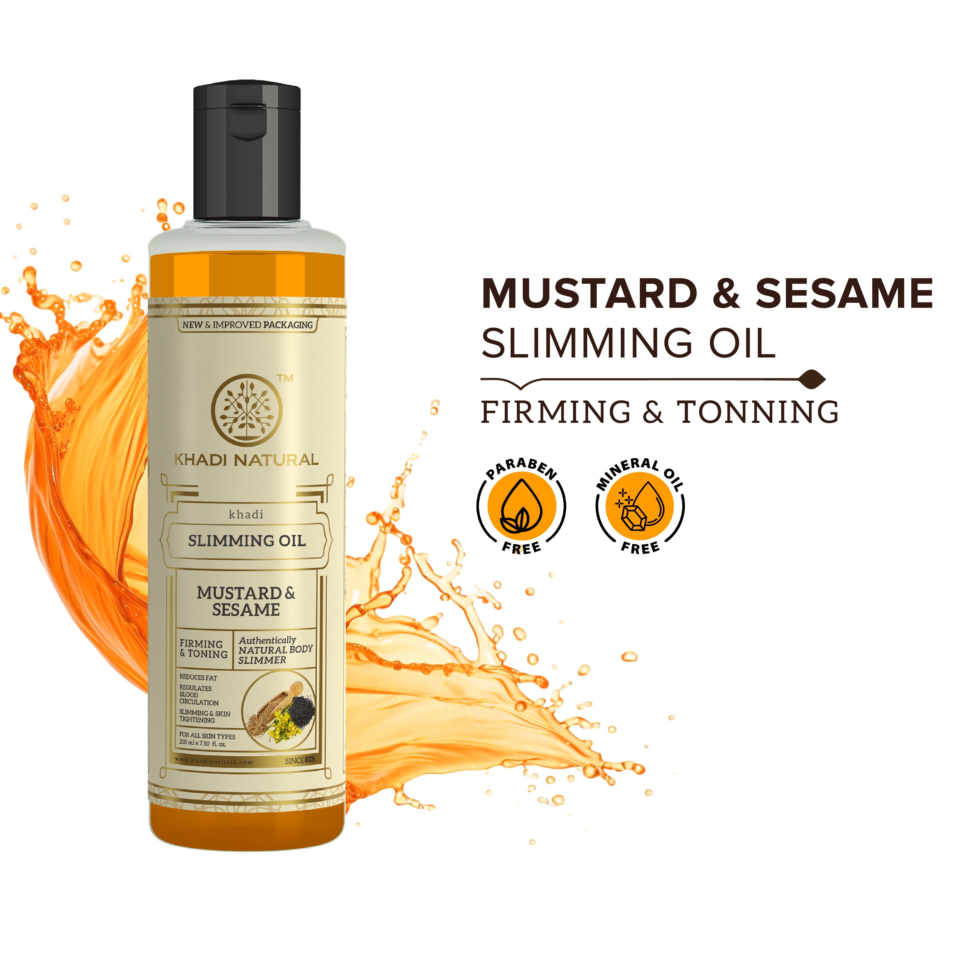 Khadi Natural Slimming Oil - 210ml Sale - Image 6 - Buy from Indicrest