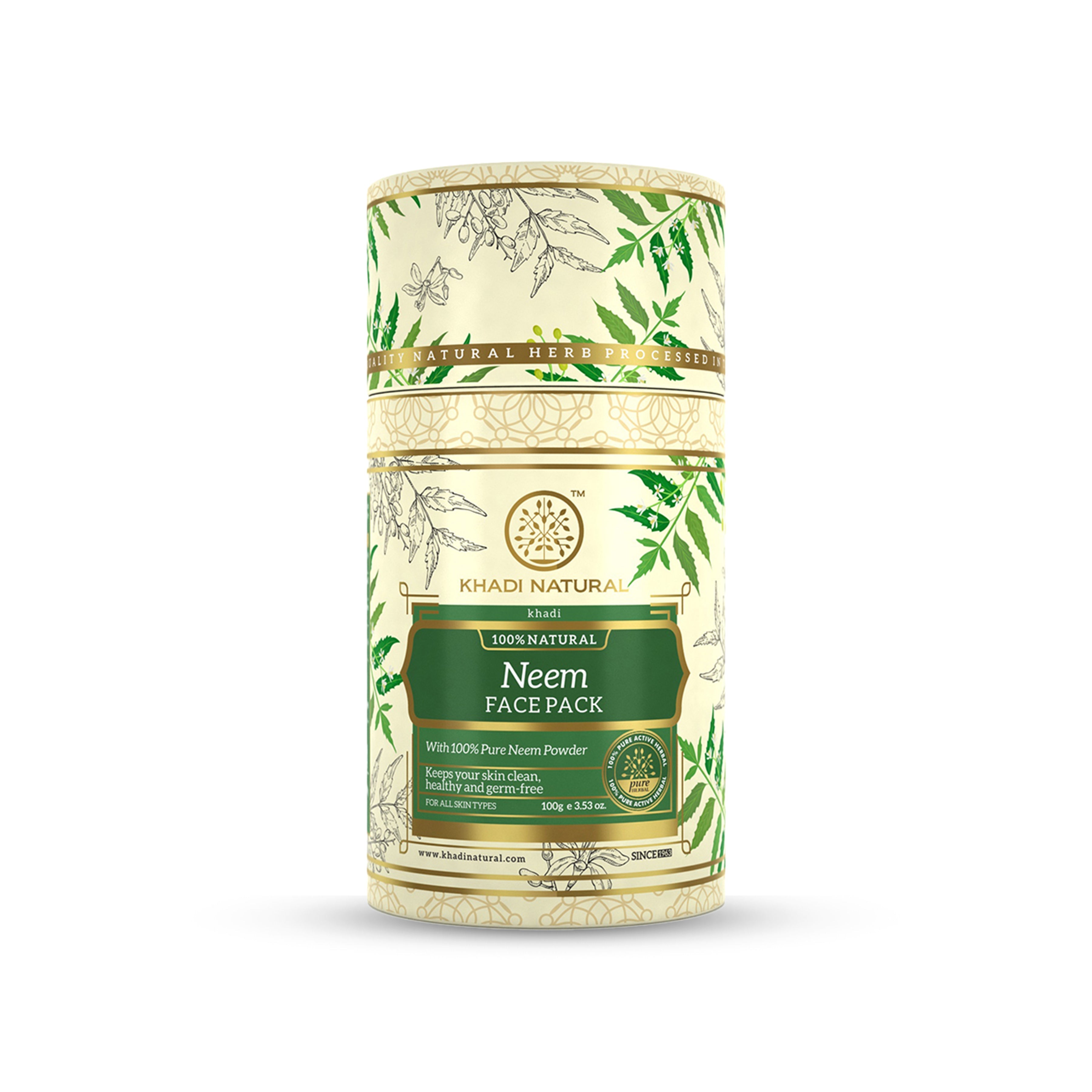 Khadi Natural Neem Tulsi Face Pack - 100gm - Image 5 - Buy from Indicrest