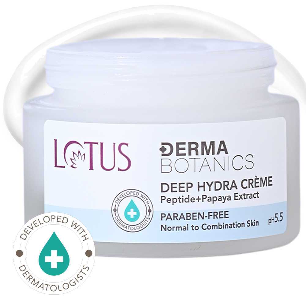 Lotus Herbals DermaBotanics Kojic Facewash+Deep Hydra Creme, Facewash 100g + Creme 50g