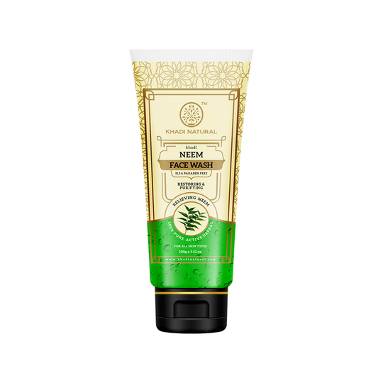 Khadi Natural Neem Face Wash SLS & Paraben Free - 100gm - Buy from Indicrest