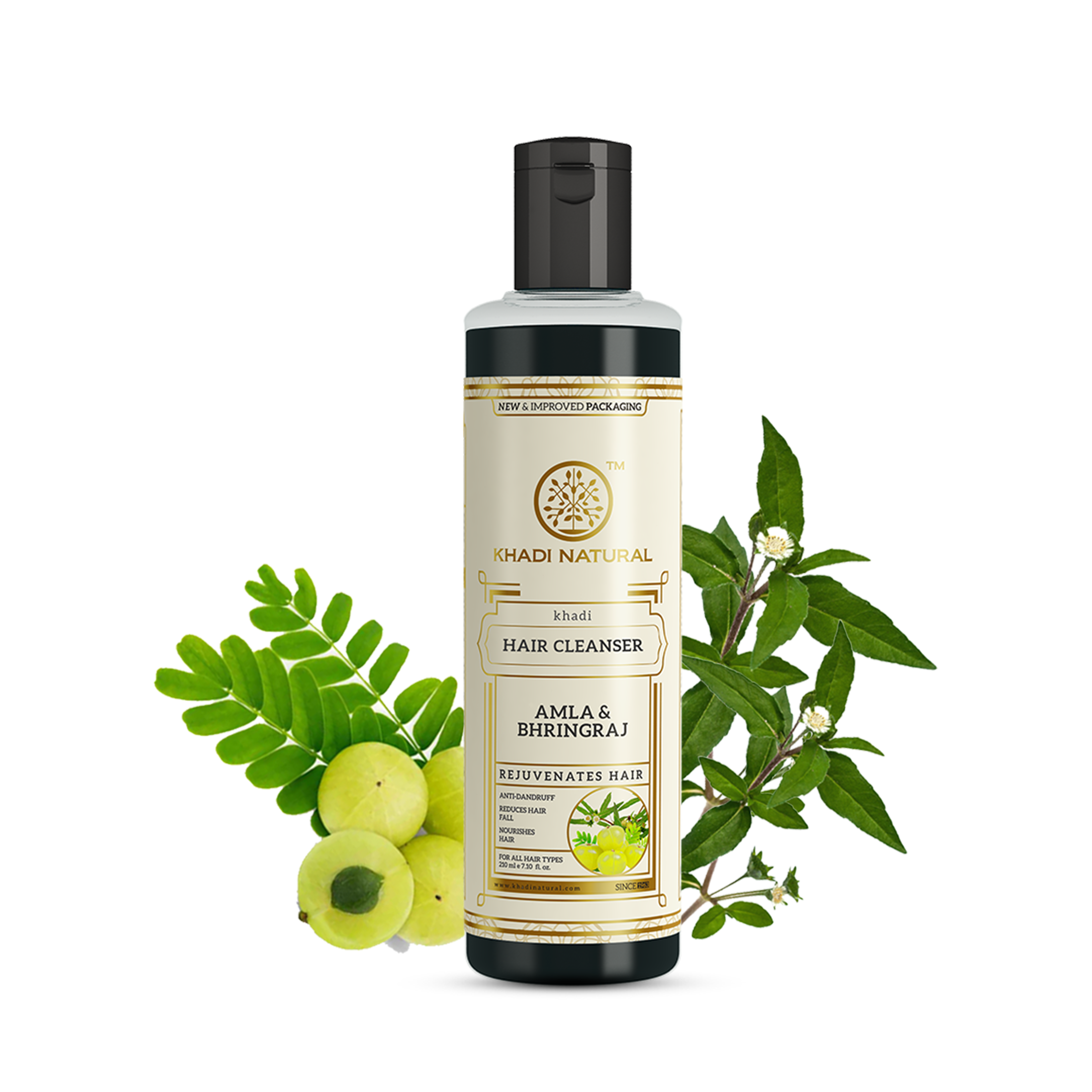 Khadi Natural Amla & Bhringraj Hair Cleanser - 210ml - Image 6 - Buy from Indicrest