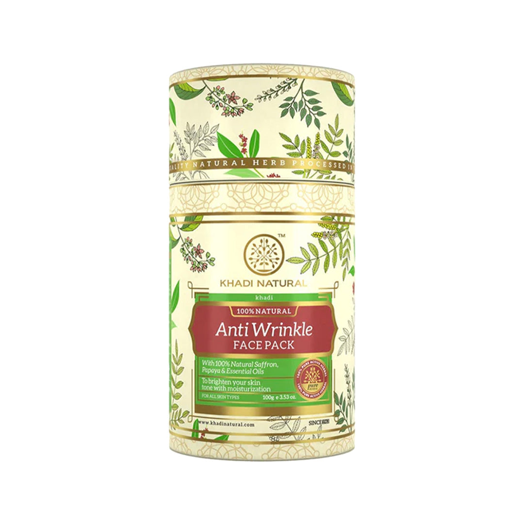 Khadi Natural Anti Wrinkle Face Pack - 100gm - Buy from Indicrest