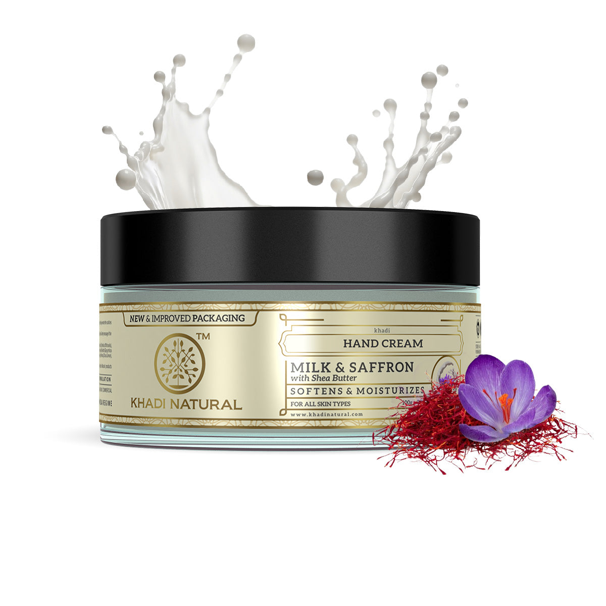 Khadi Natural Hand Cream Milk & Saffron with Sheabutter - 100gm - Image 7 - Buy from Indicrest