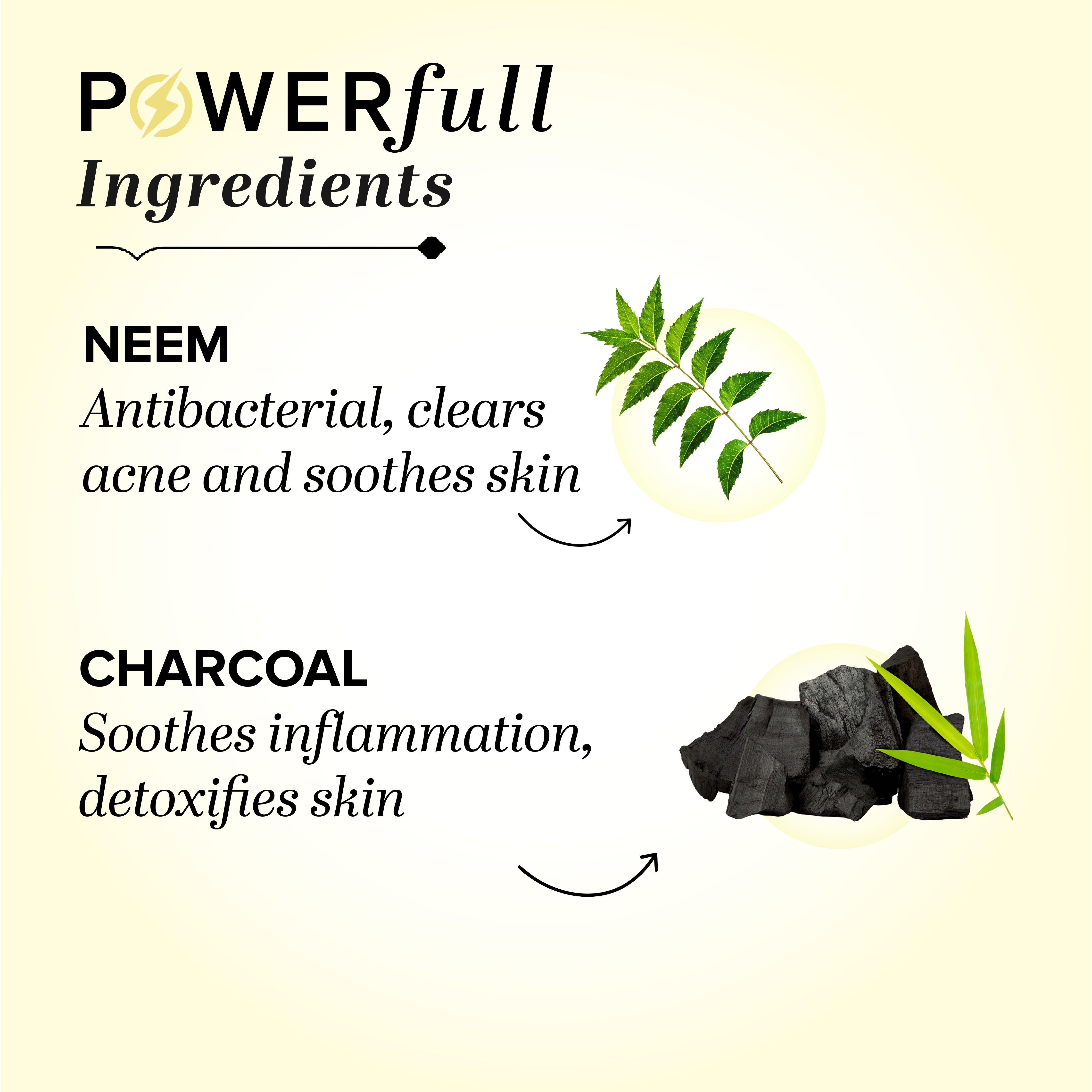 Khadi Natural Herbal Neem Charcoal Soap Combo Pack Of 3 – 125gm Each - Image 3 - Buy from Indicrest