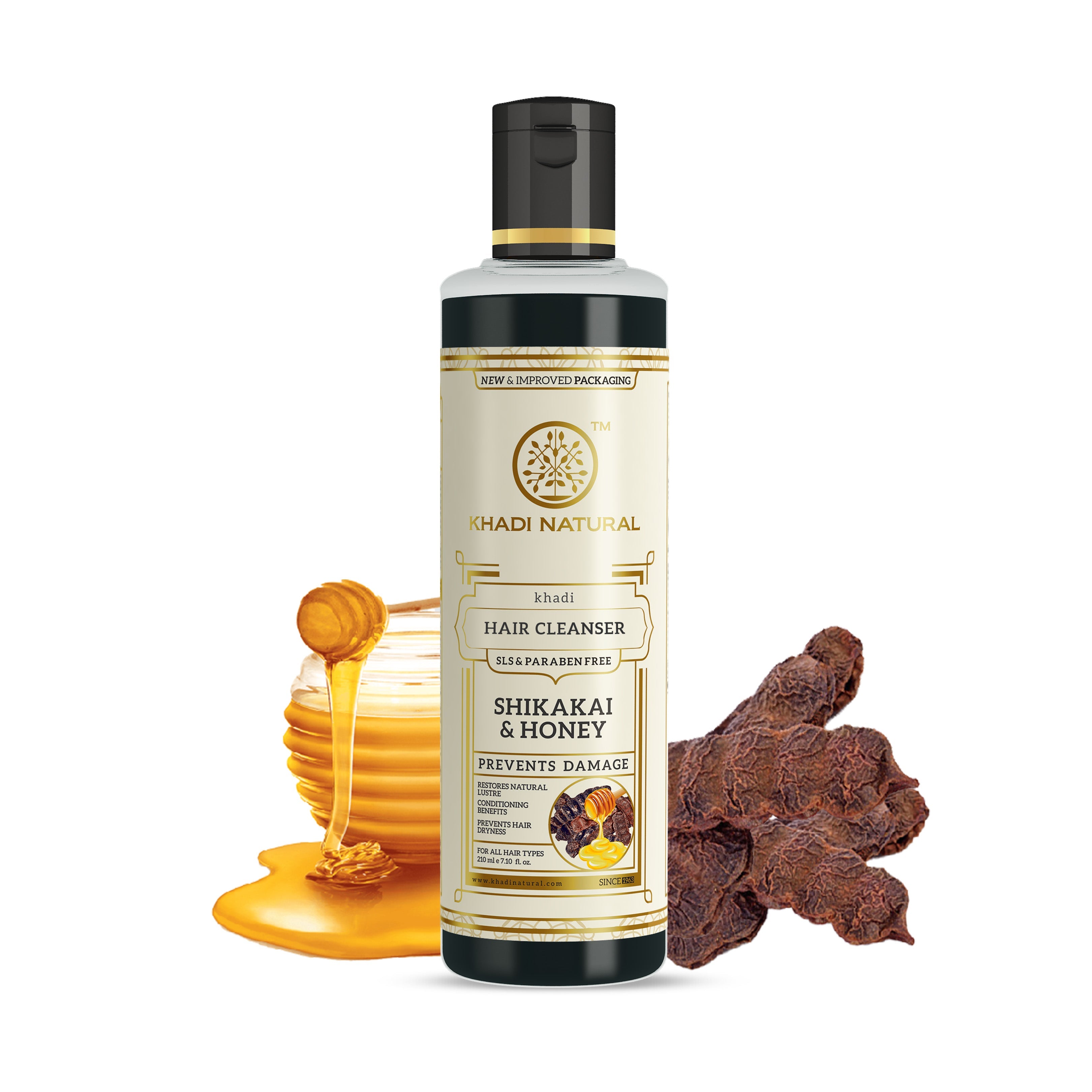 Khadi Natural Shikakai & Honey Cleanser Combo SLS & Paraben Free Pack of 2 - 210ml Each Sale - Image 6 - Buy from Indicrest