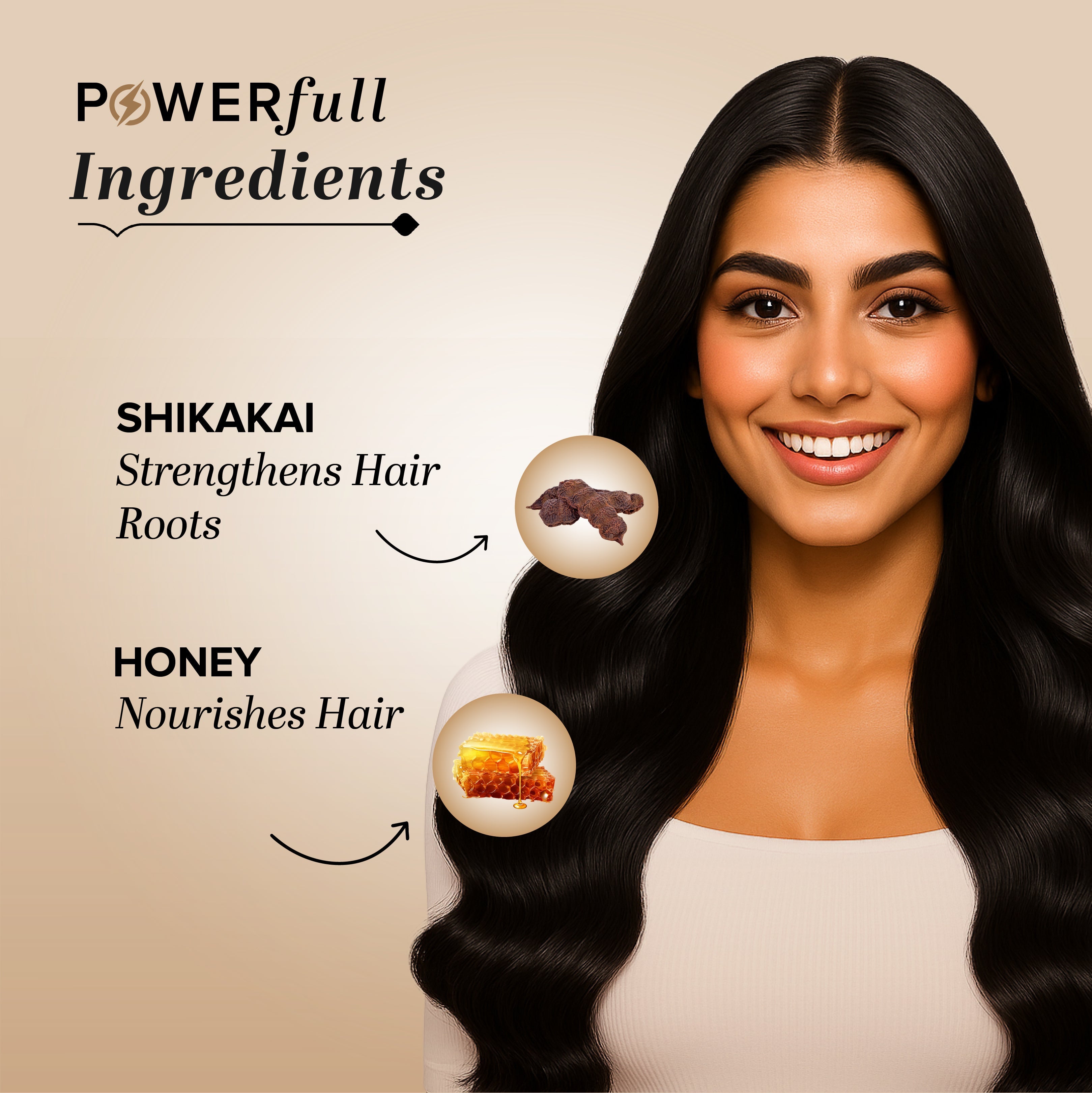 Khadi Natural Shikakai & Honey Hair Conditioner-Powered Botanics - 310ml - Image 3 - Buy from Indicrest