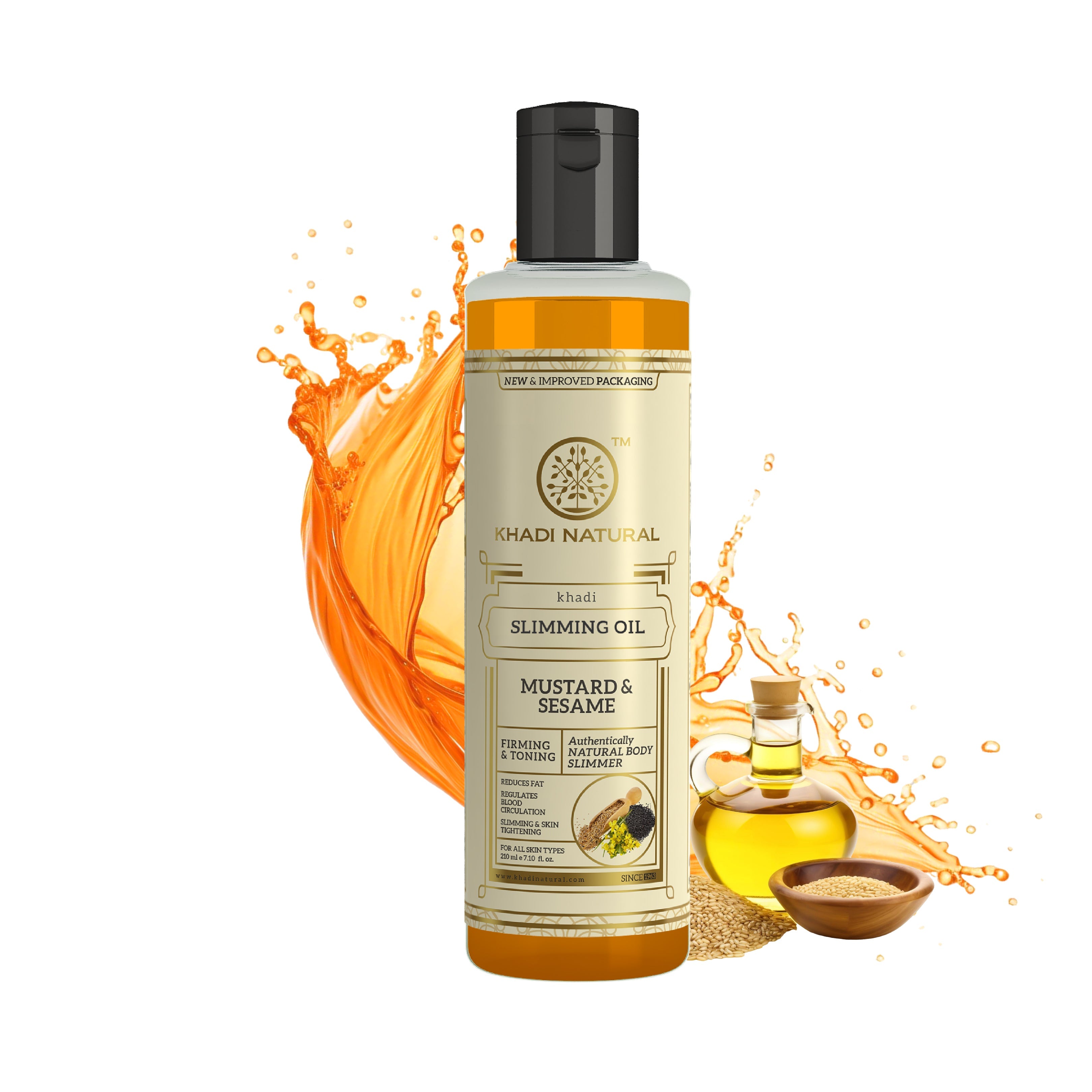 Khadi Natural Slimming Oil - 210ml Sale - Image 5 - Buy from Indicrest