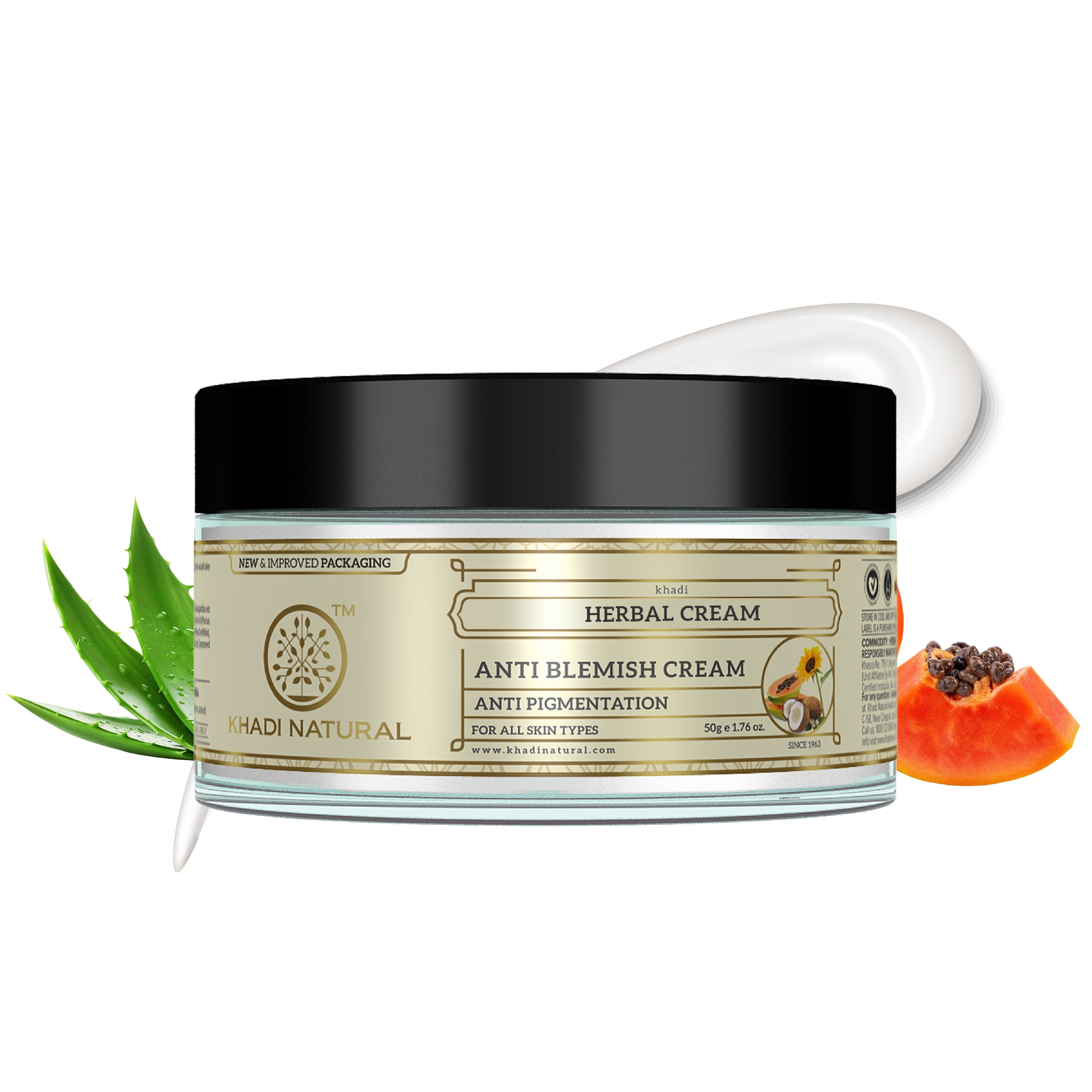 Khadi Natural Herbal Anti Blemish Cream - 50gm - Image 7 - Buy from Indicrest