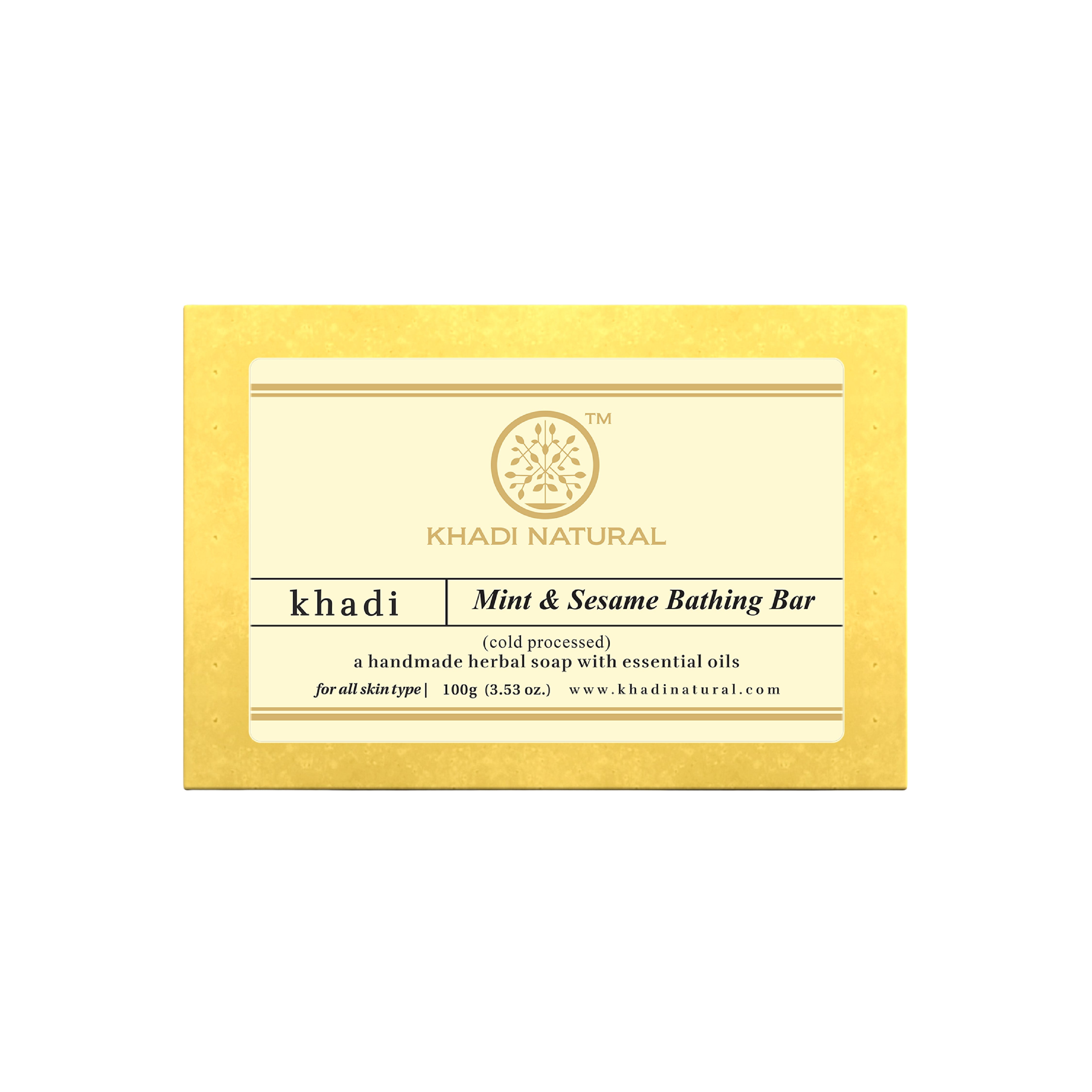 Khadi Natural Mint & Sesame Seeds Soap - 100gm - Buy from Indicrest