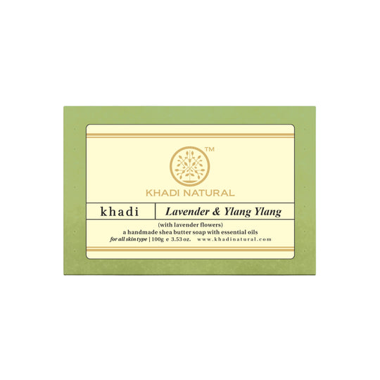 Khadi Natural Lavender & Ylang Ylang with Lavender Flowers - 100gm - Buy from Indicrest