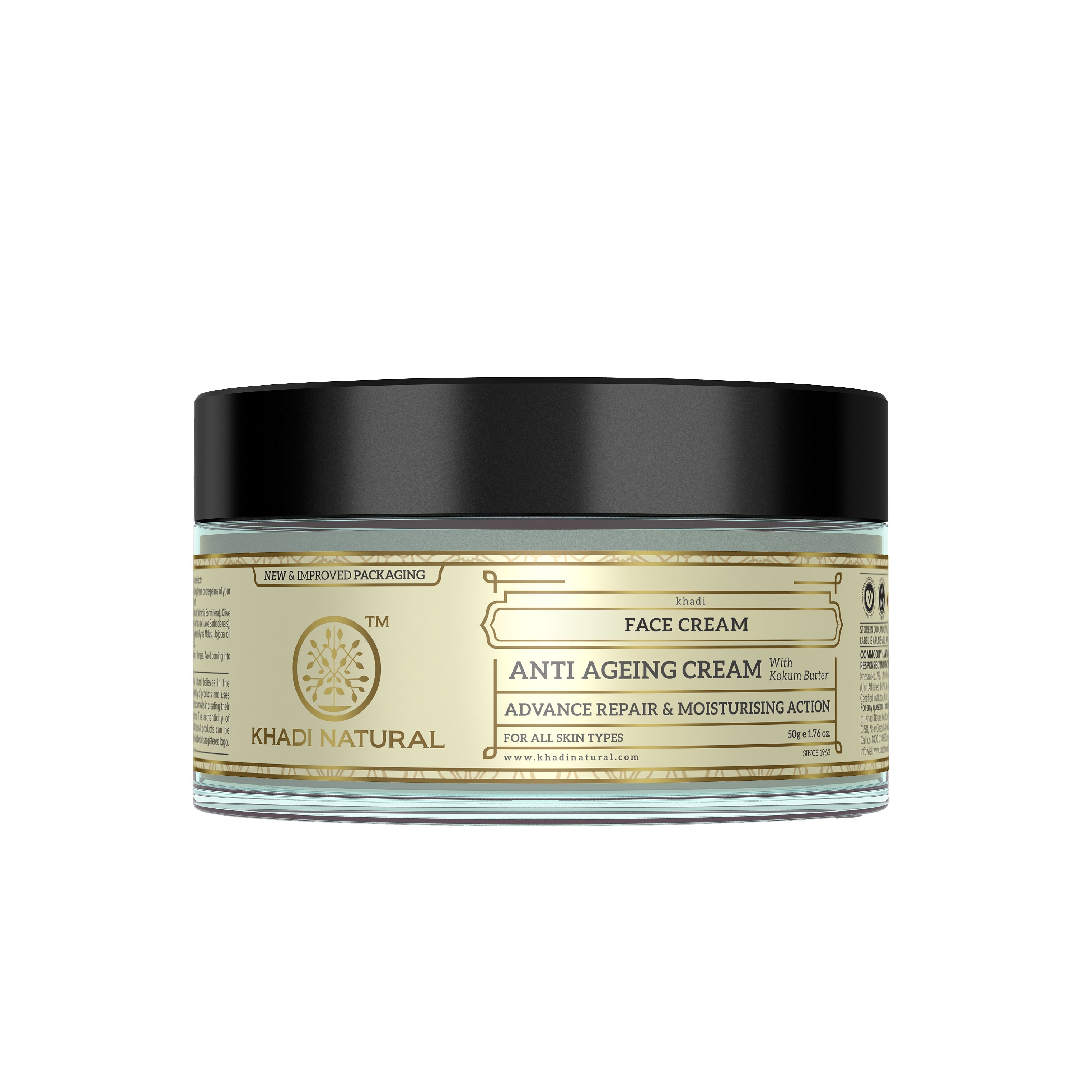 Khadi Natural Herbal Anti Ageing Cream - 50gm - Buy from Indicrest