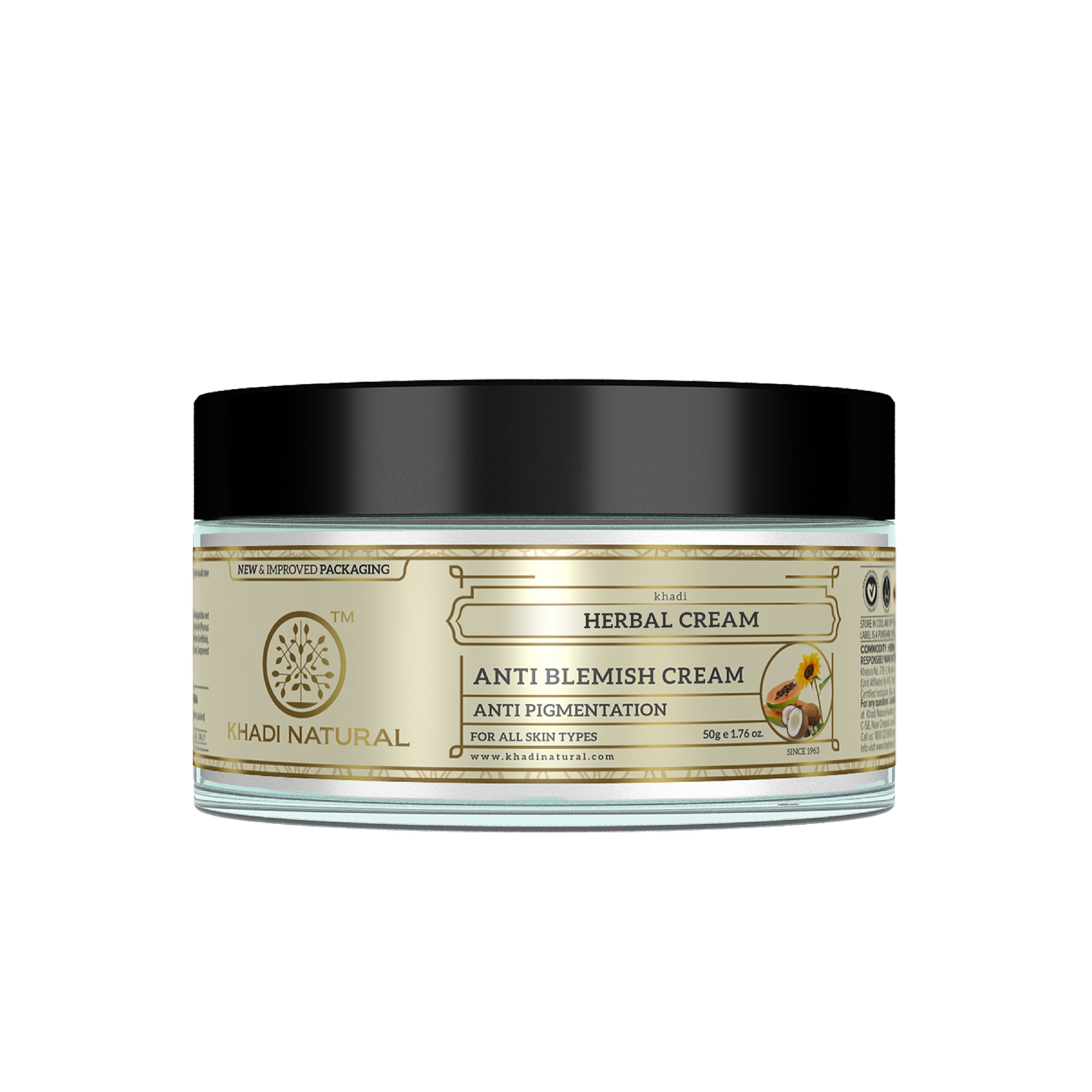 Khadi Natural Herbal Anti Blemish Cream - 50gm - Buy from Indicrest
