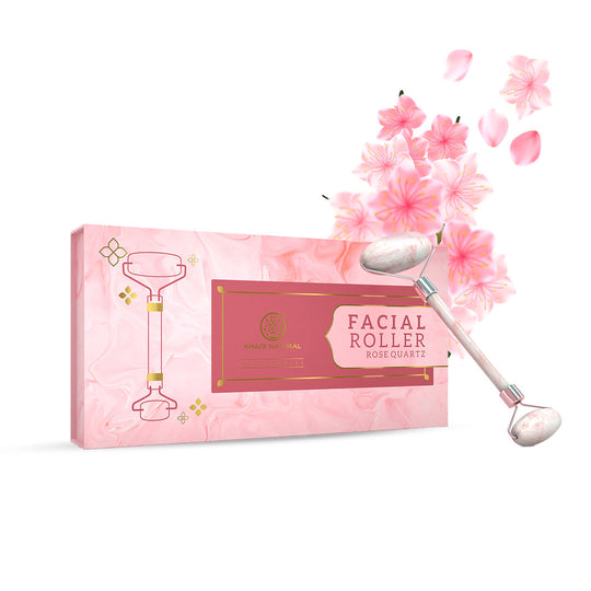 Khadi Natural Rose Quartz Facial Roller - Buy from Indicrest