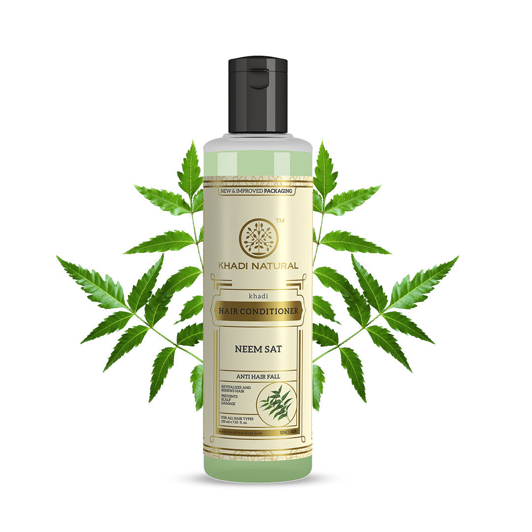 Khadi Natural Neem Sat Hair Conditioner - 210ml - Image 5 - Buy from Indicrest