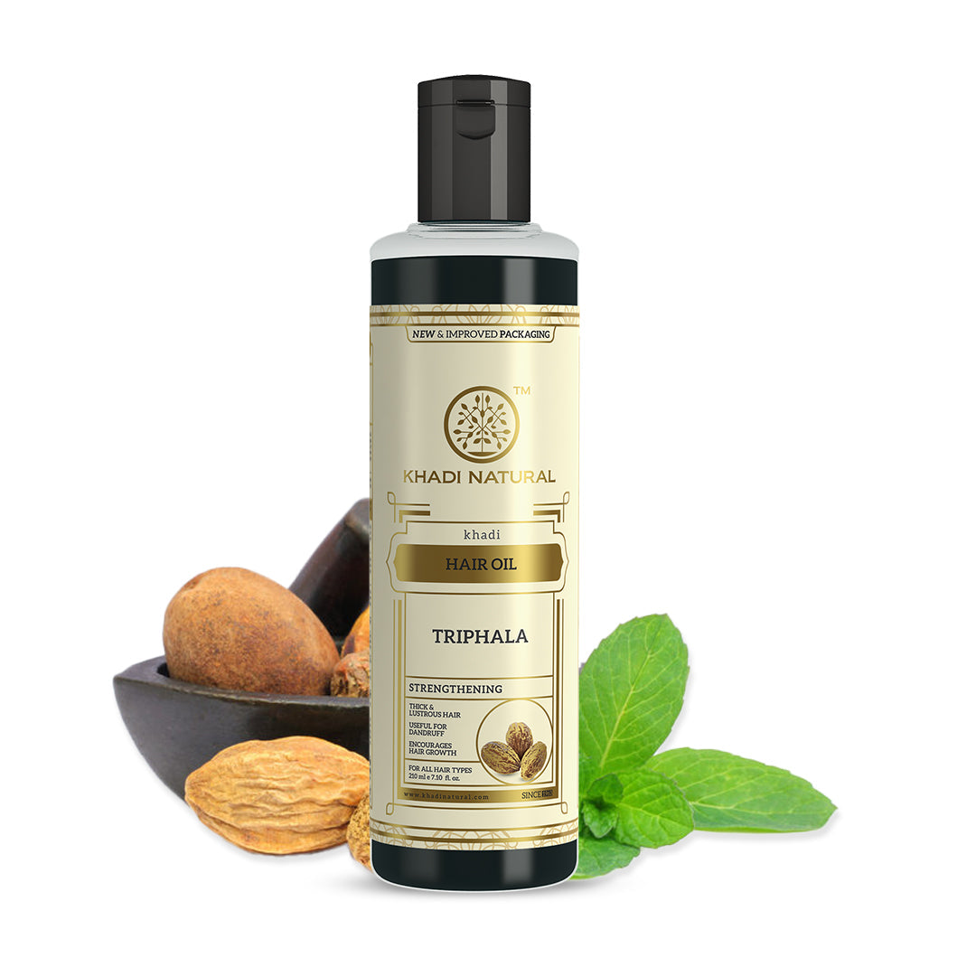 Khadi Natural Triphala Hair Oil - 210ml - Image 5 - Buy from Indicrest