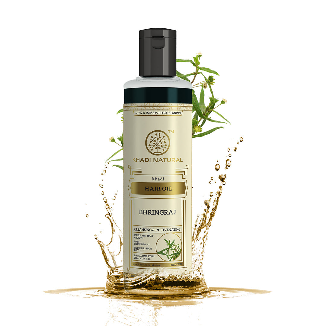 Khadi Natural Bhringraj Hair Oil - 210ml - Image 6 - Buy from Indicrest
