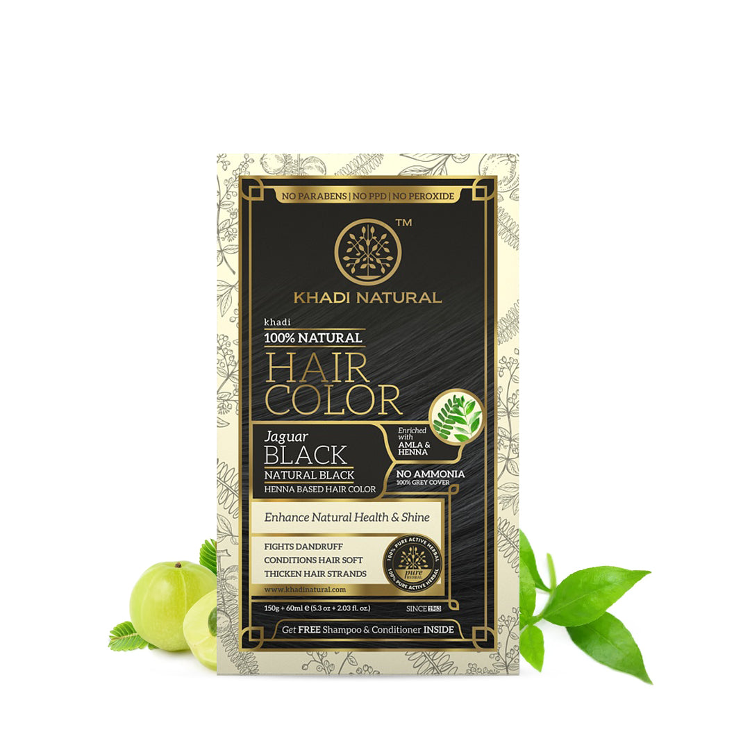 Khadi Natural Jaguar Black Hair Color - 150ml - Image 5 - Buy from Indicrest
