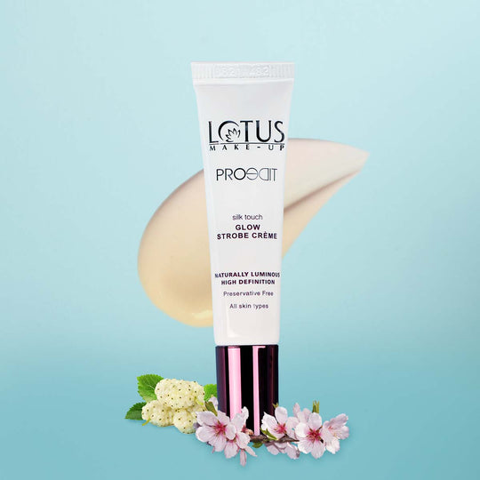 Lotus Herbals Proedit Silk Touch Glow Strobe Cream, Gold, 12g